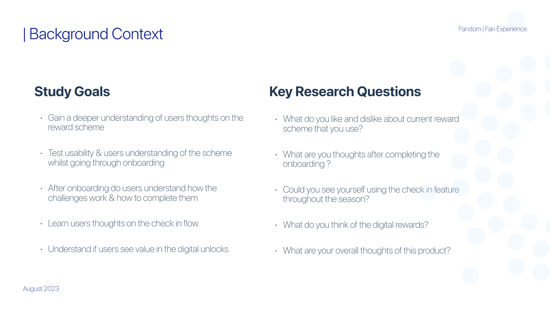 Research Background Context