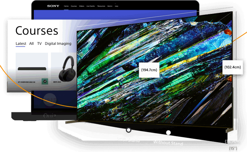 Sony eLearning Platform, course browsing and training interface